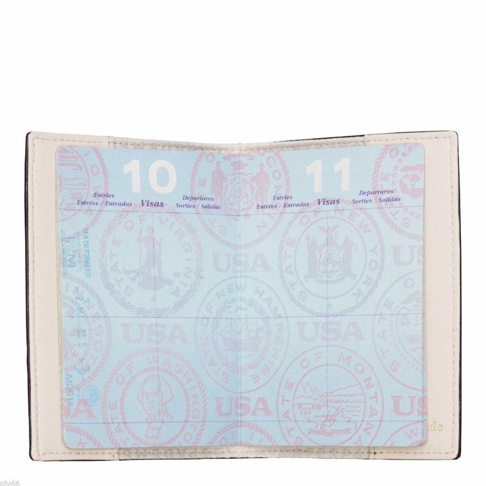 KATE SPADE Passport Holder NWT! Rare Blue Leather! FANTASTIC GIFT! - Picture 8 of 16